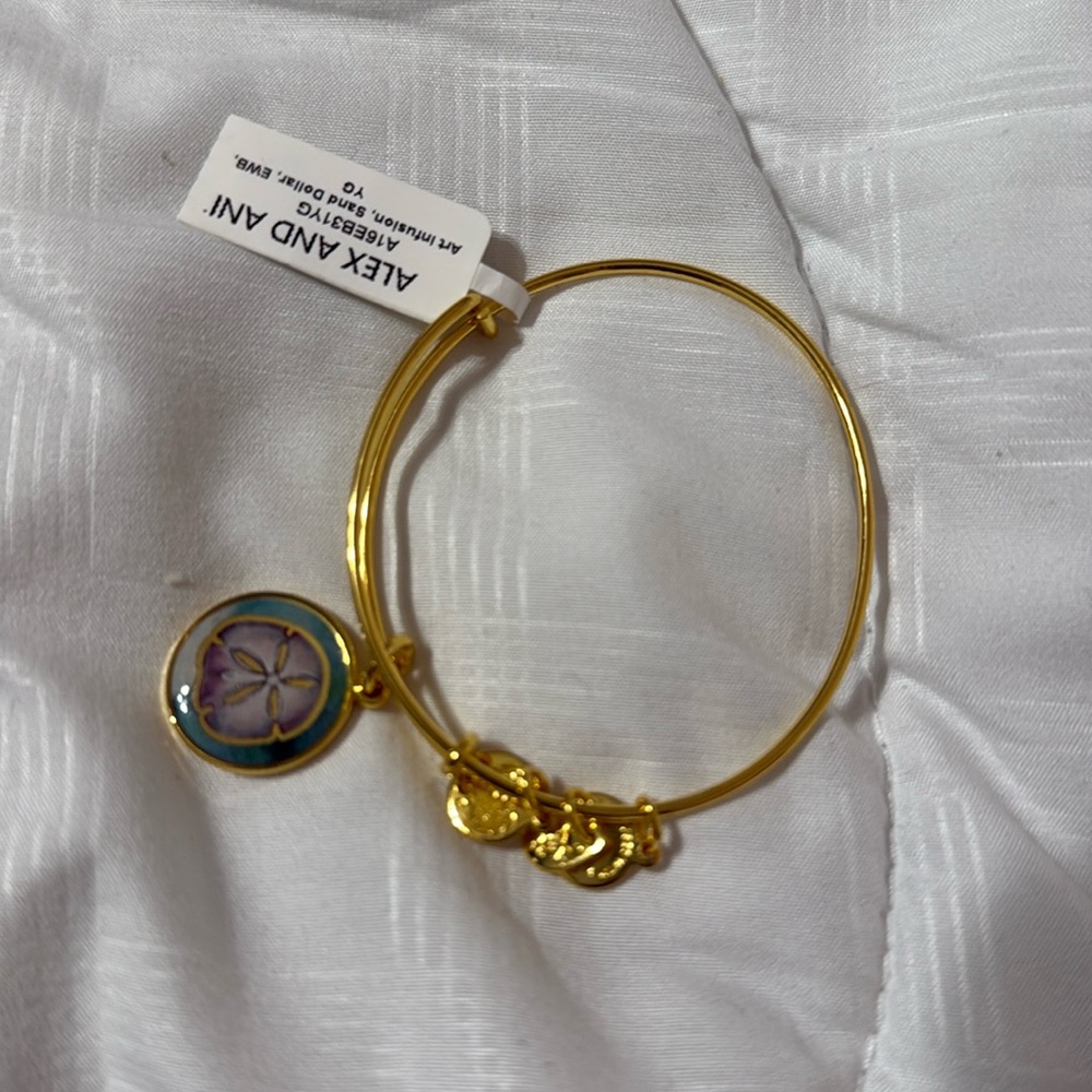 Brand new with tags, Alex and Ani sand dollar bracelet